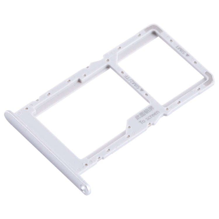 For Huawei nova Y70 Plus SIM + SIM / Micro SD Card Tray (Silver)