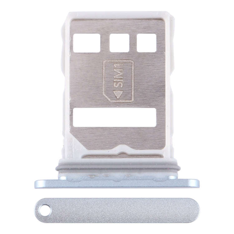 For Huawei Mate 60 Pro SIM + NM Card Tray (Silver)