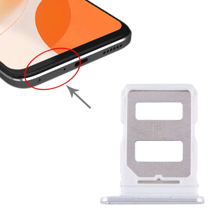 For Huawei nova Y91 SIM Card Tray (Silver)