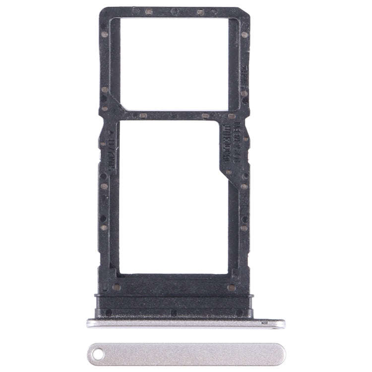 For Huawei Enjoy 30 Plus SIM + SIM / Micro SD Card Tray (Silver)