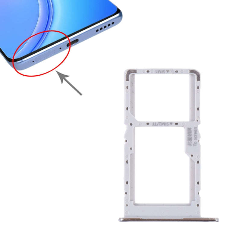 For Huawei Maimang 11 SIM + SIM / Micro SD Card Tray (Silver)