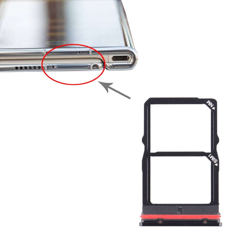 For Huawei Mate XS 2 SIM + NM Card Tray (Black)