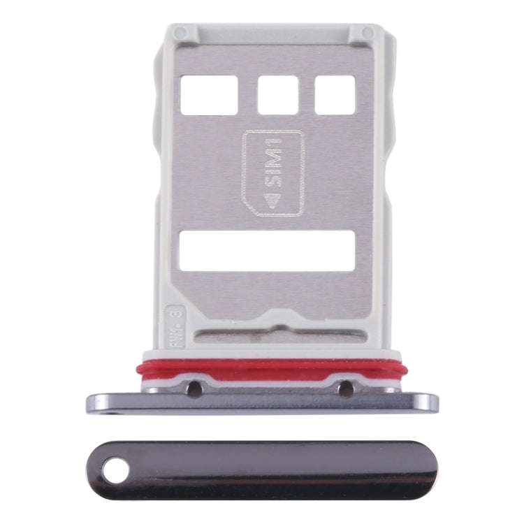 For Huawei Mate 50 SIM + NM Card Tray (Black)