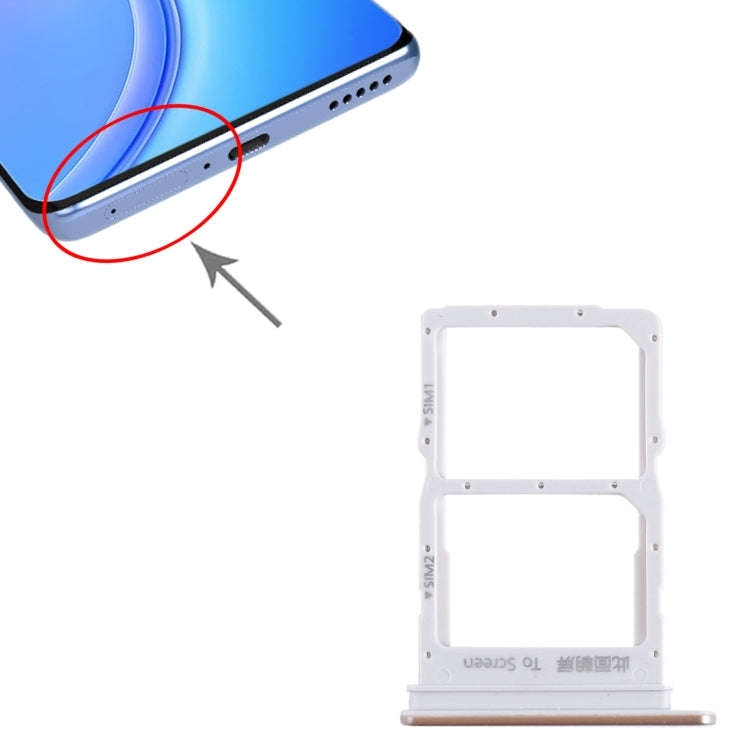 For Honor V40 Lite SIM + SIM Card Tray (Silver)