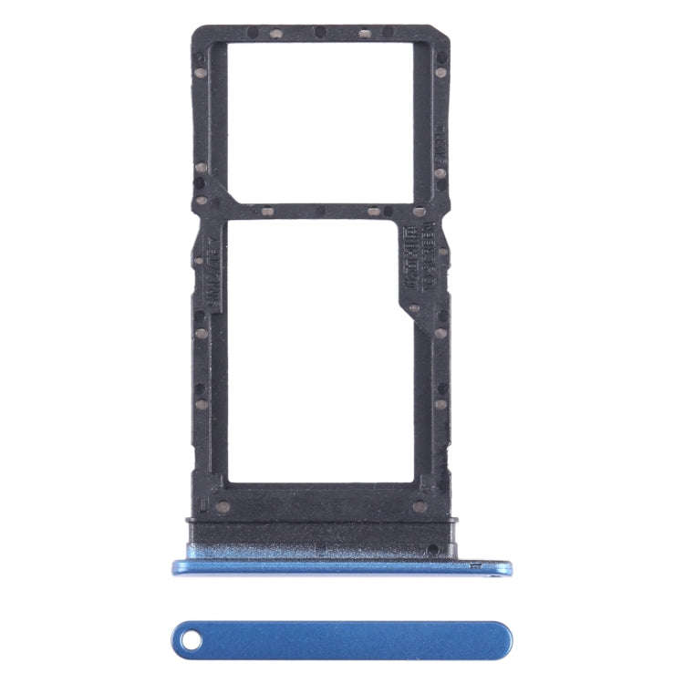 For Honor Play6T SIM + SIM / Micro SD Card Tray (Blue)
