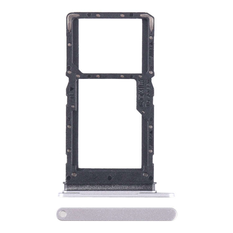 For Honor X5 Plus SIM + SIM / Micro SD Card Tray (Silver)