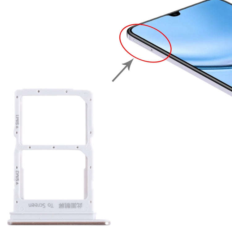 For Honor Play 20 Pro SIM + SIM Card Tray (Gold)