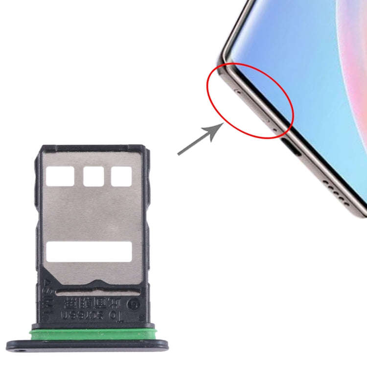 For Honor 60 SE SIM Card Tray (Black)