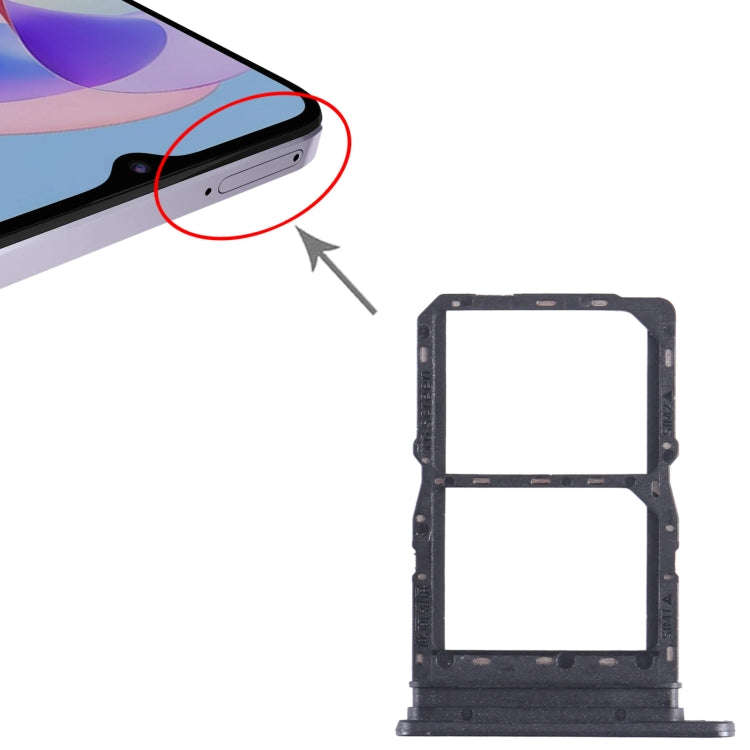 For Honor Play 40S SIM + SIM Card Tray (Black)