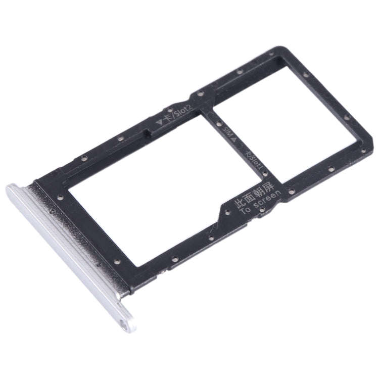 For Honor Play 20A SIM + SIM / Micro SD Card Tray (Silver)