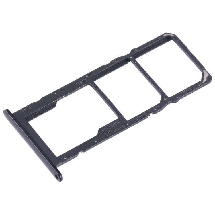 For Honor 10X Lite SIM + SIM + Micro SD Card Tray (Black)