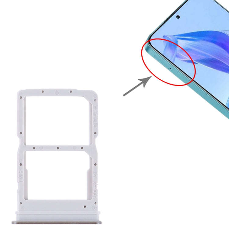 For Honor 90 Lite SIM + SIM Card Tray (Silver)