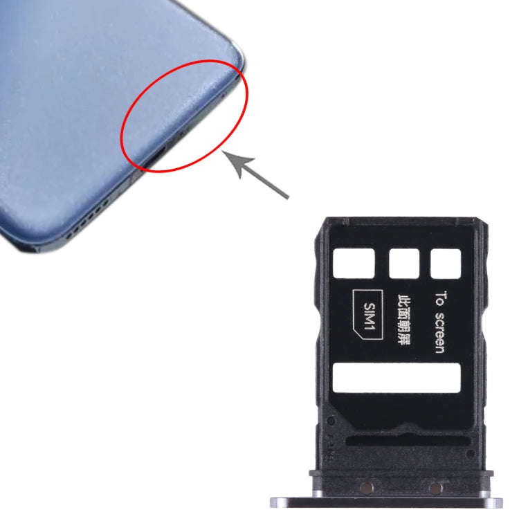 For Honor Magic5 SIM + SIM Card Tray (Black)