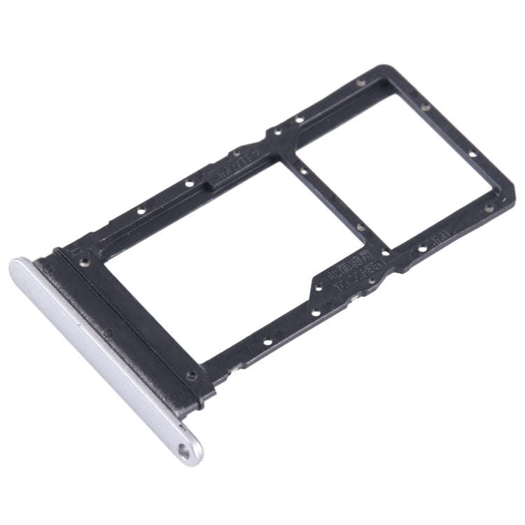 For Honor X7a SIM + SIM / Micro SD Card Tray (Silver)