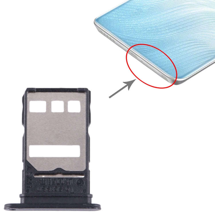 For Honor 80 SE SIM Card Tray (Black)