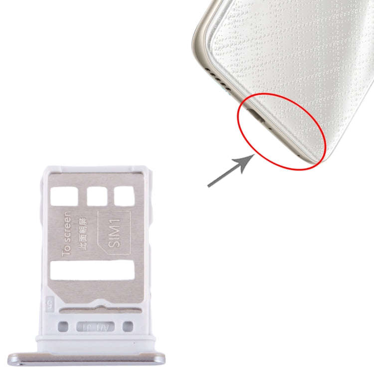 For Honor 80 SIM + SIM Card Tray (Silver)
