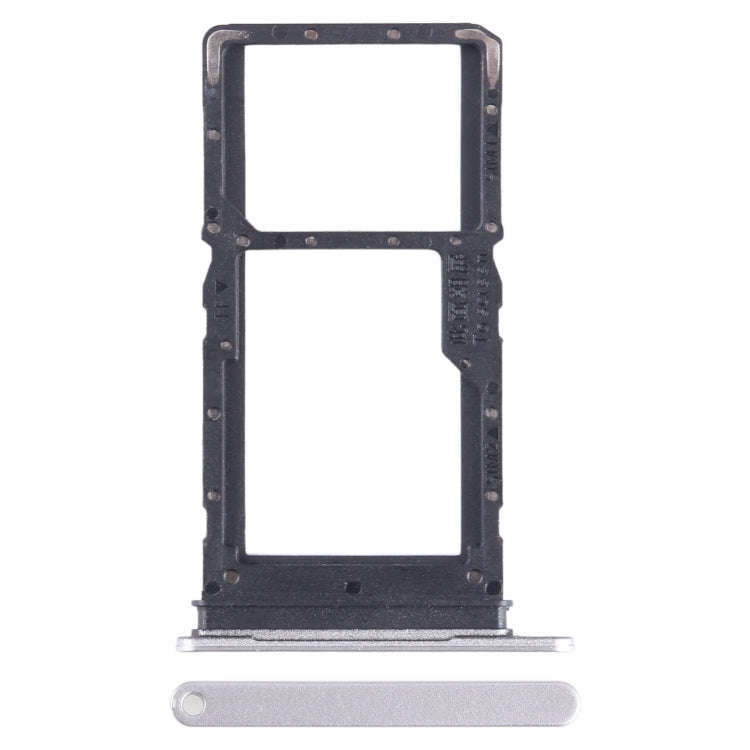For Honor X6 SIM + SIM / Micro SD Card Tray (Silver)