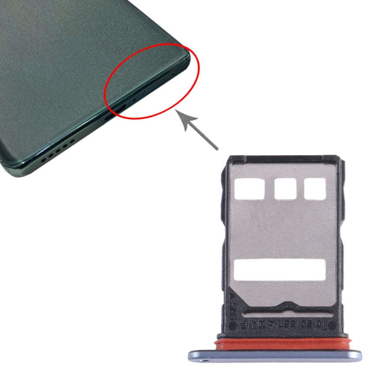 For Honor X40 SIM Card Tray (Silver)