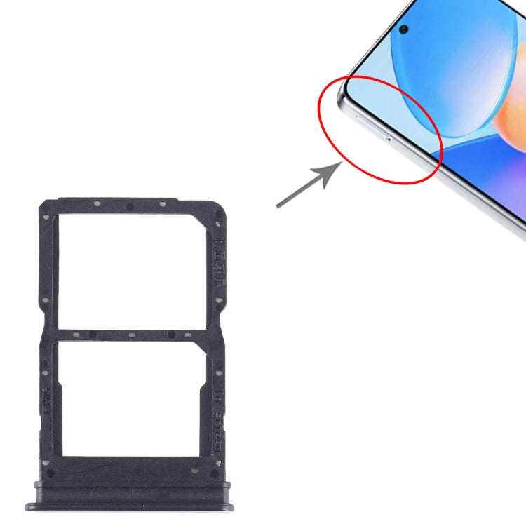 For Honor X40i SIM + SIM Card Tray (Black)