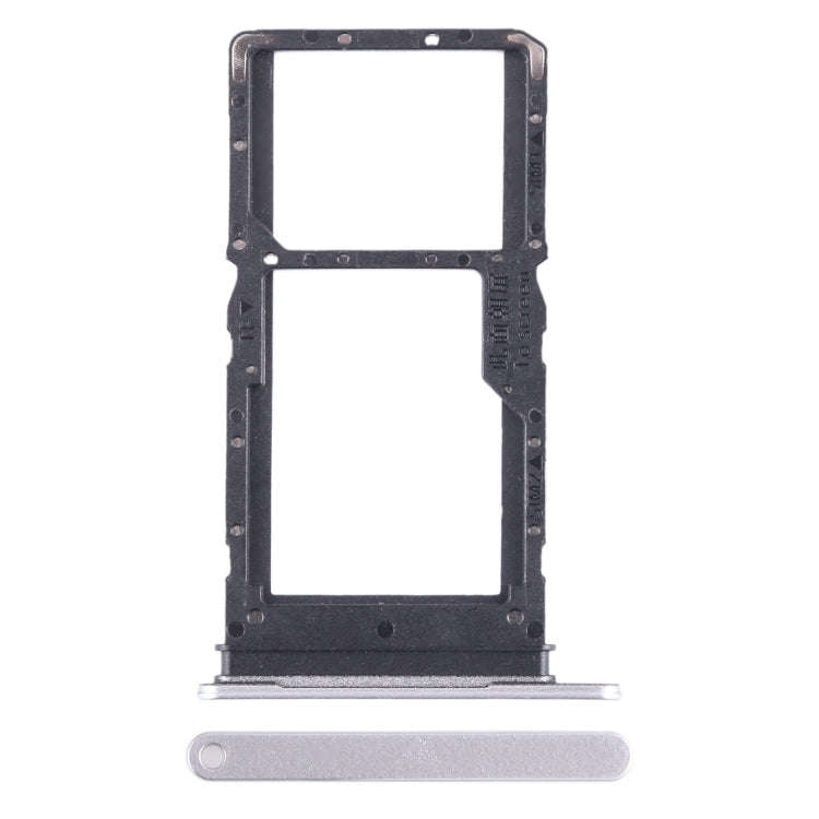 For Honor X5 SIM + SIM / Micro SD Card Tray (Silver)