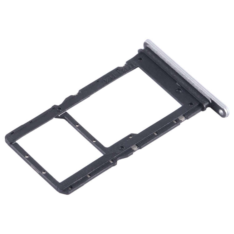 For Honor X5 SIM + SIM / Micro SD Card Tray (Silver)