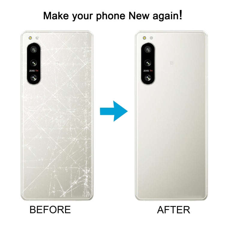 For Sony Xperia 5 IV Original Battery Back Cover with Camera Lens Cover(White)