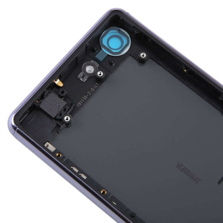 For Sony Xperia Ace Original Battery Back Cover with Camera Lens Cover(Purple)