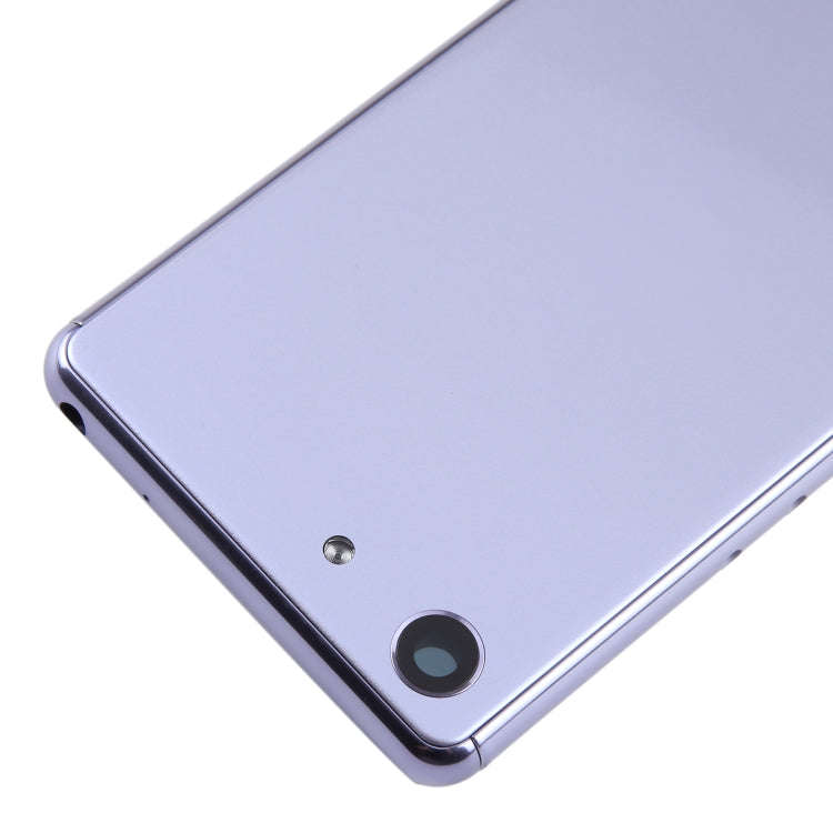 For Sony Xperia Ace Original Battery Back Cover with Camera Lens Cover(Purple)