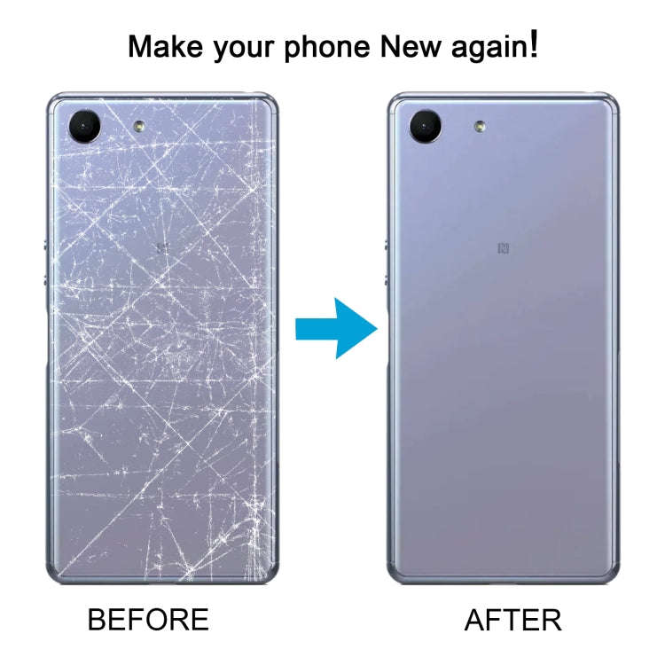 For Sony Xperia Ace Original Battery Back Cover with Camera Lens Cover(Purple)