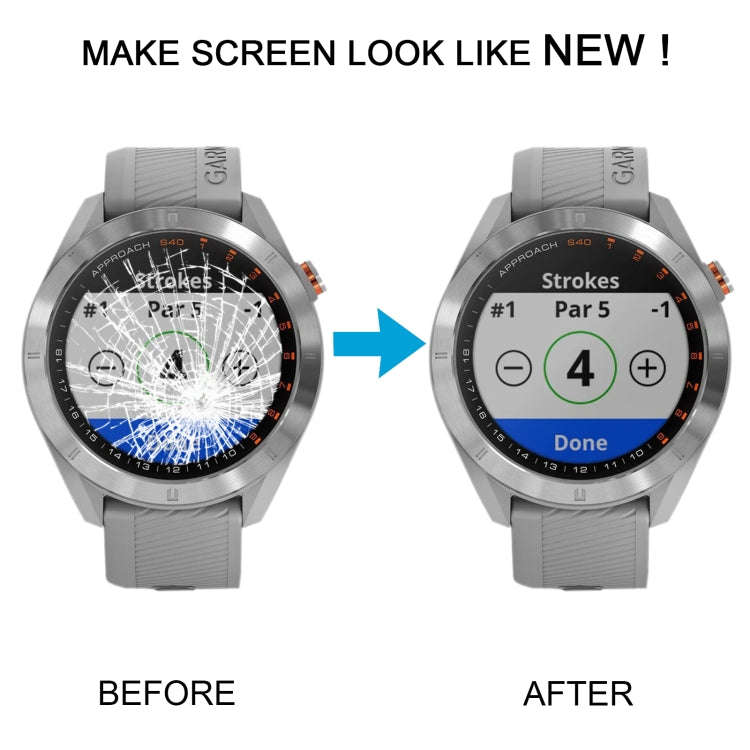 For Garmin Approach S40 Original LCD Screen with Digitizer Full Assembly (Silver)
