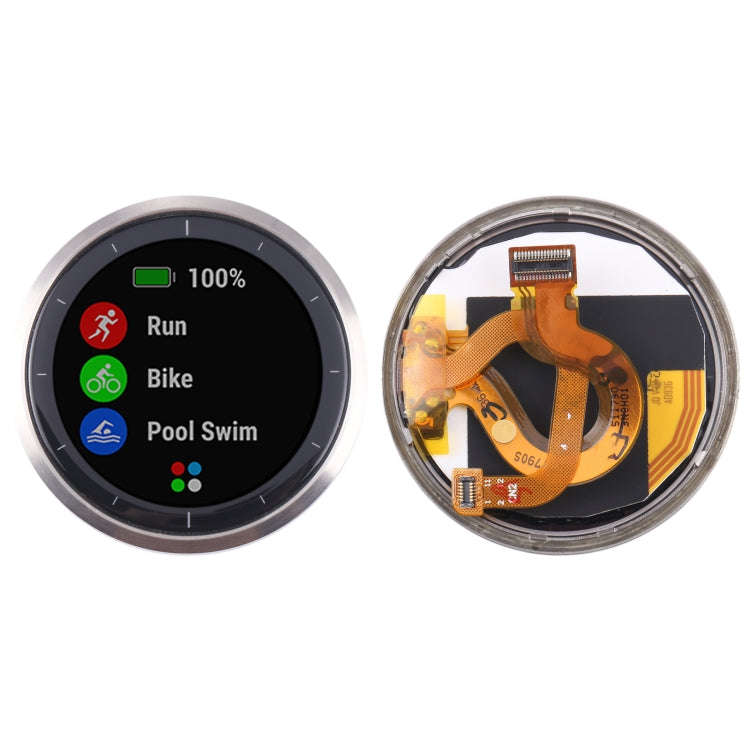 For Garmin Vivoactive 4 Original LCD Screen with Digitizer Full Assembly(Silver)