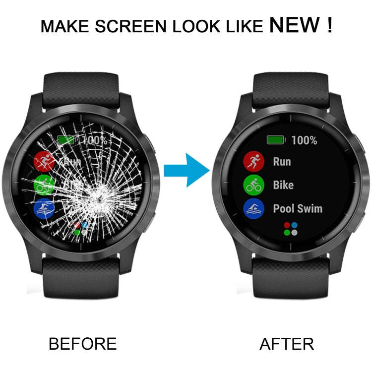 For Garmin Vivoactive 4 Original LCD Screen with Digitizer Full Assembly(Silver)