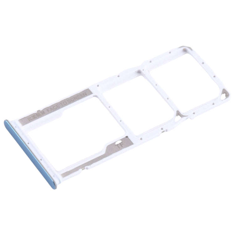 For Xiaomi Poco M4 Pro SIM Card Tray + SIM Card Tray + Micro SD Card Tray (Baby Blue)