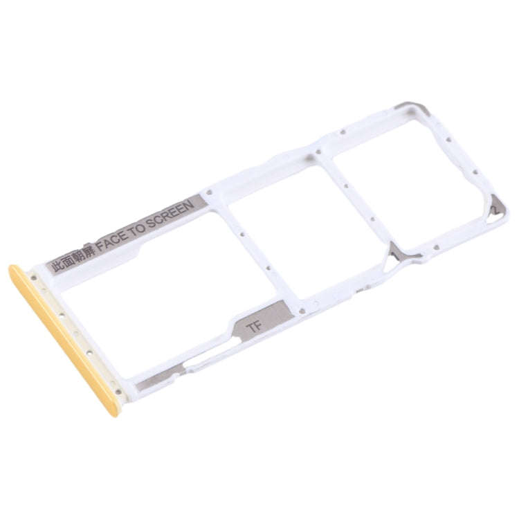 For Xiaomi Poco M4 Pro SIM Card Tray + SIM Card Tray + Micro SD Card Tray (Yellow)