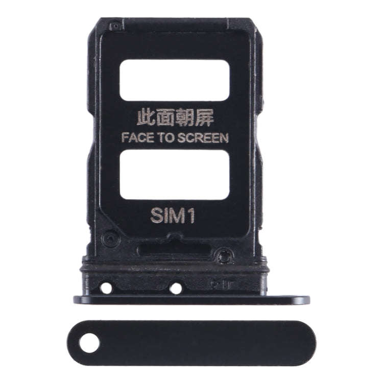 For Xiaomi Civi 1S SIM Card Tray + SIM Card Tray (Black)