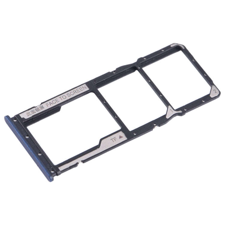 For Xiaomi Redmi 12C SIM Card Tray + SIM Card Tray + Micro SD Card Tray (Blue)