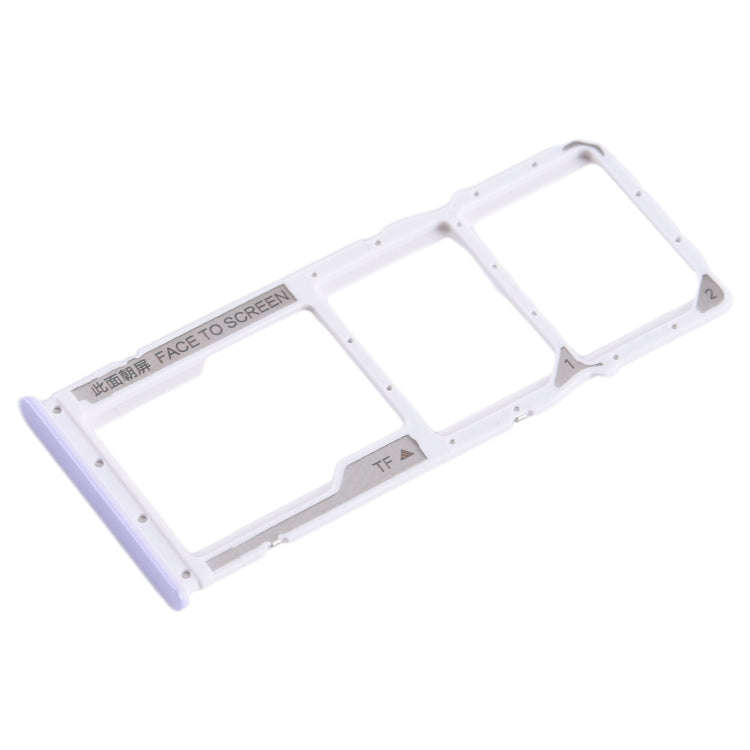 For Xiaomi Poco C55 SIM Card Tray + SIM Card Tray + Micro SD Card Tray (Purple)