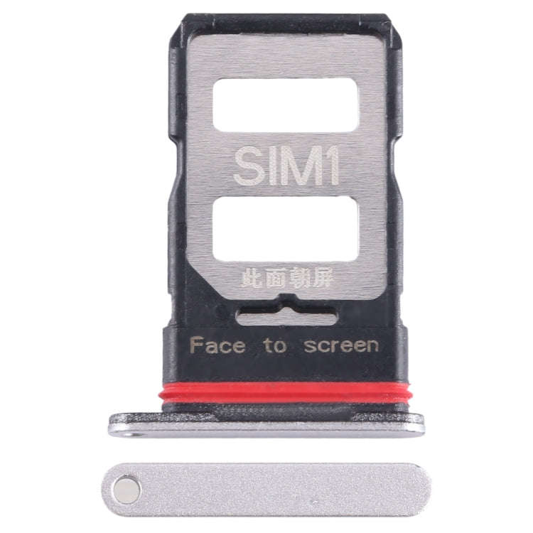 For Xiaomi Redmi K60 SIM Card Tray + SIM Card Tray (Silver)