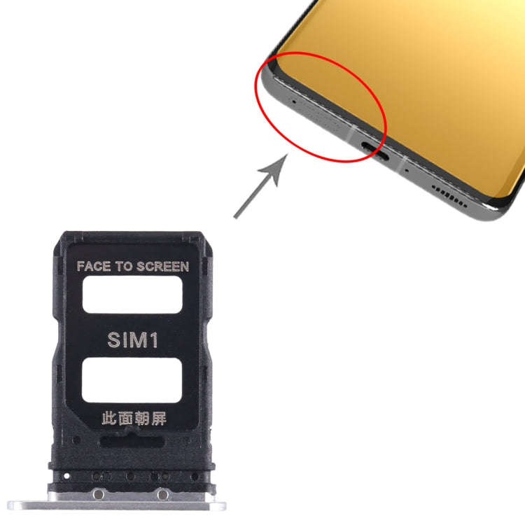 For Xiaomi 13 Pro SIM Card Tray + SIM Card Tray (Silver)