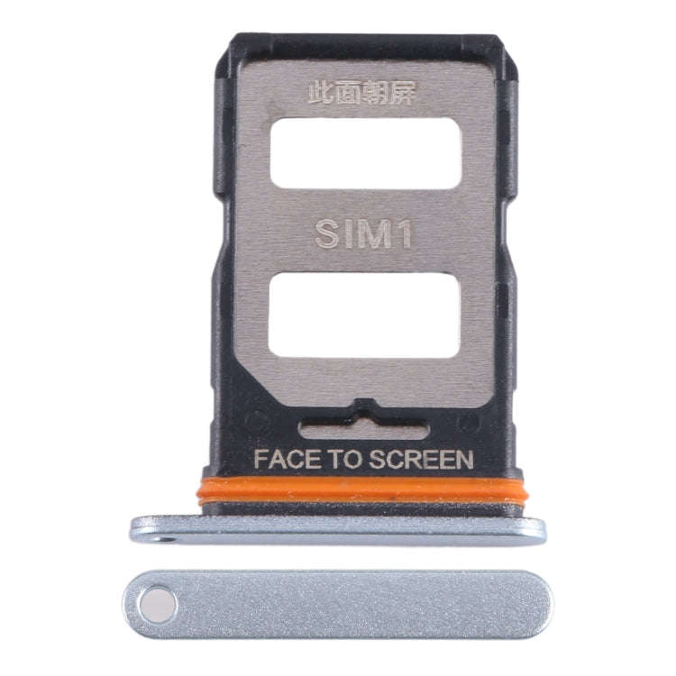 For Xiaomi Poco F5 SIM Card Tray + SIM Card Tray (Silver)