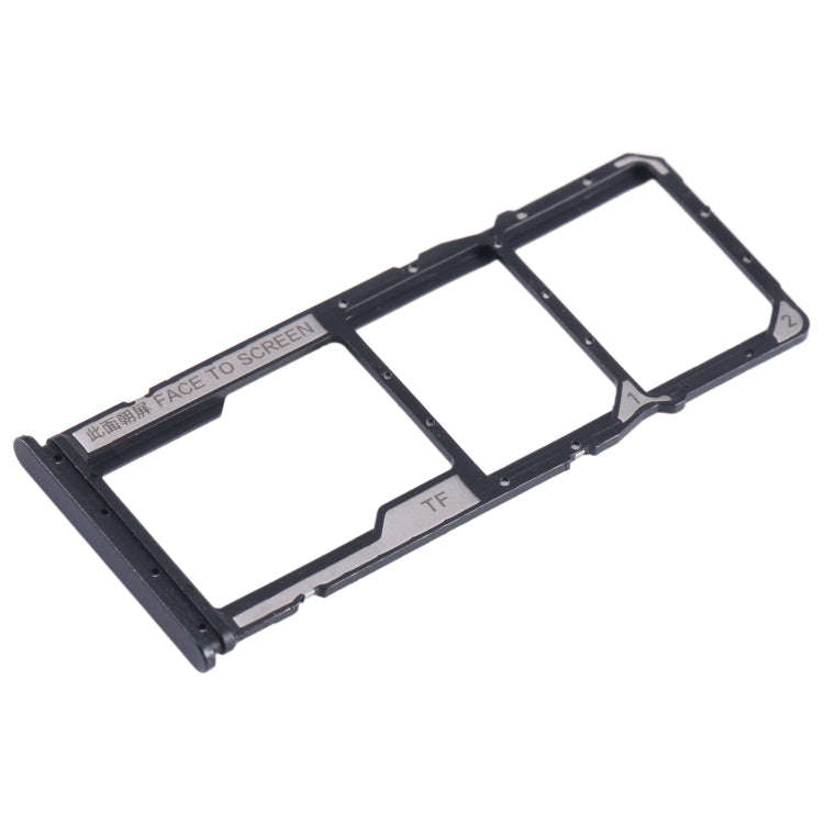 For Xiaomi Redmi Note 12s SIM Card Tray + SIM Card Tray + Micro SD Card Tray (Black)