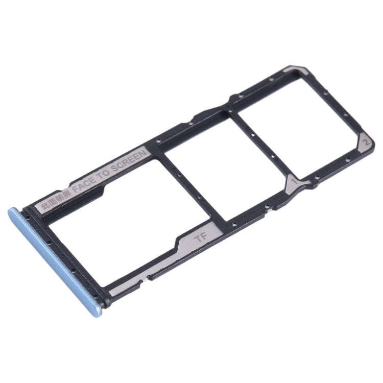 For Xiaomi Redmi Note 12s SIM Card Tray + SIM Card Tray + Micro SD Card Tray (Blue)