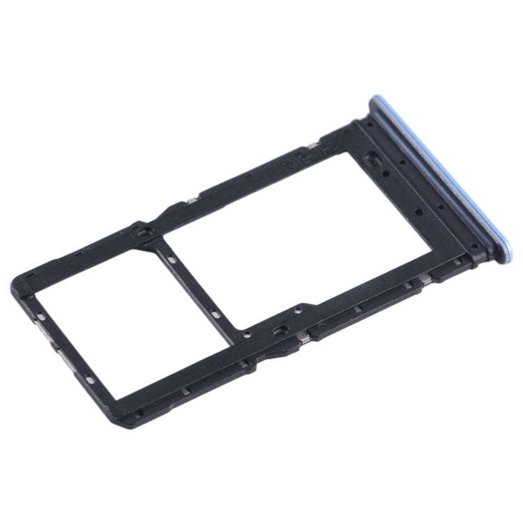 For Xiaomi Redmi 12 5G SIM Card Tray + SIM Card Tray / Micro SD Card Tray (Blue)