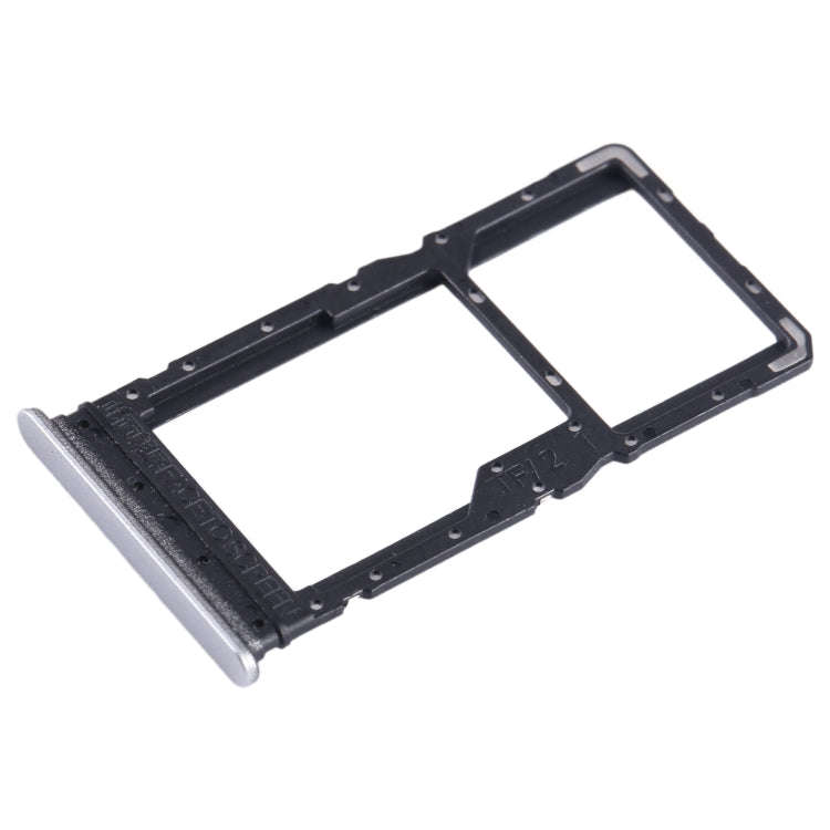 For Xiaomi Redmi Note 12R SIM Card Tray + SIM Card Tray / Micro SD Card Tray (Silver)