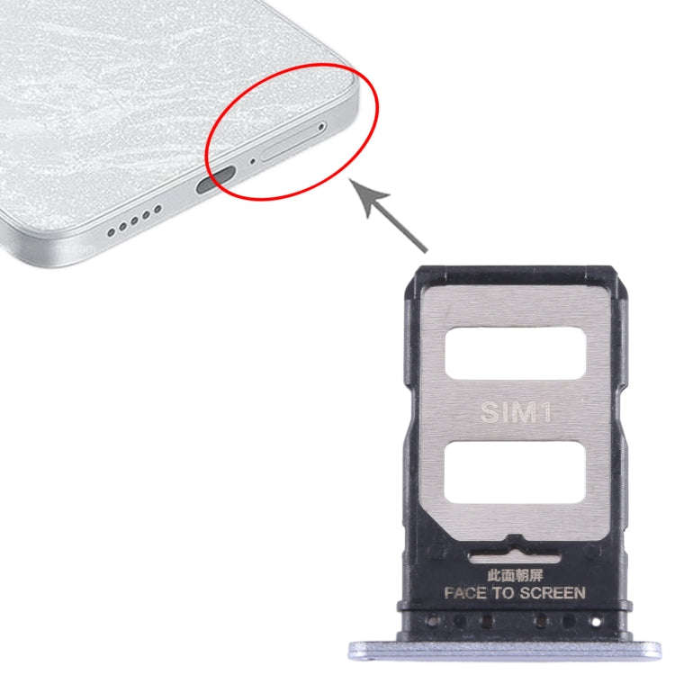 For Xiaomi Note 13 Pro+ SIM Card Tray + SIM Card Tray (Purple)