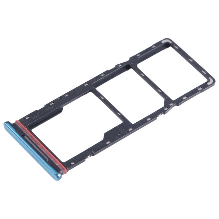 For Tecno Spark 8 SIM Card Tray + SIM Card Tray + Micro SD Card Tray (Green)