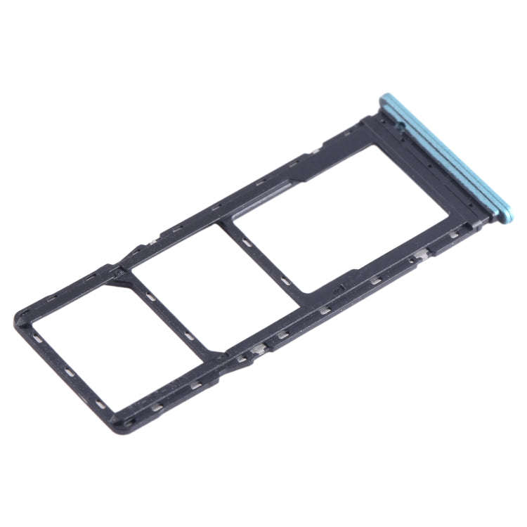 For Tecno Spark 8C KG5k SIM Card Tray + SIM Card Tray + Micro SD Card Tray (Green)