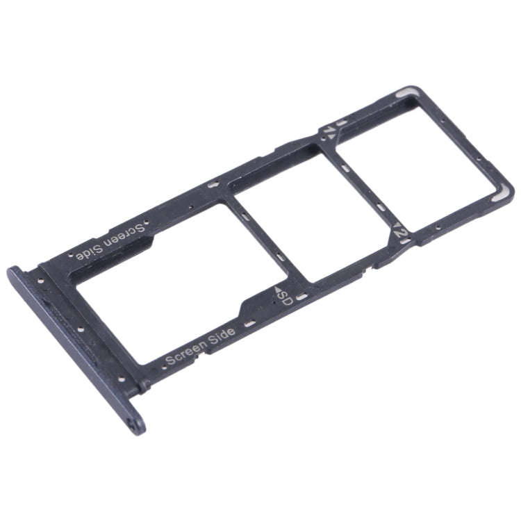 For Tecno Spark Go 2023 BF7n SIM Card Tray + SIM Card Tray + Micro SD Card Tray (Black)