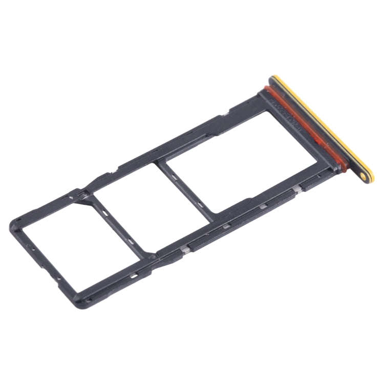 For Tecno Spark Go 2023 BF7n SIM Card Tray + SIM Card Tray + Micro SD Card Tray (Yellow)