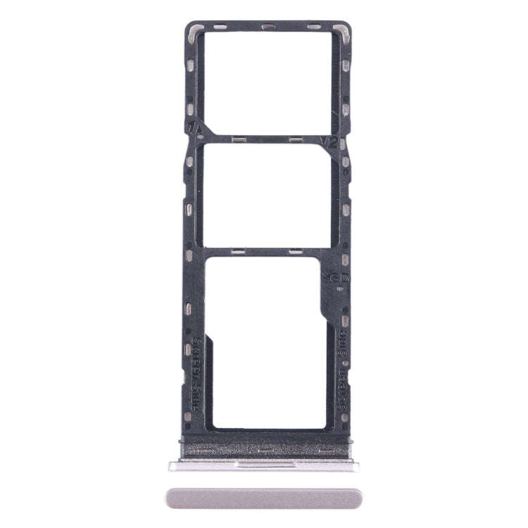 For Tecno Pop 7 Pro BF7 SIM Card Tray + SIM Card Tray + Micro SD Card Tray (Gold)